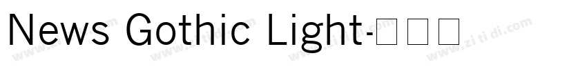 News Gothic Light字体转换